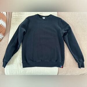 KULE Men's Black Crewneck Sweater